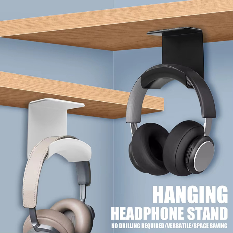 Gaming Accessories Holder - Universal Headphone Stand Adhesive Plastic Wall