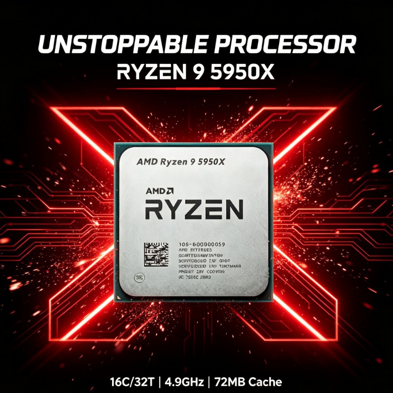 Amd Cpu Ryzen 9 - Desktop Component CPU AMD R9 5950X