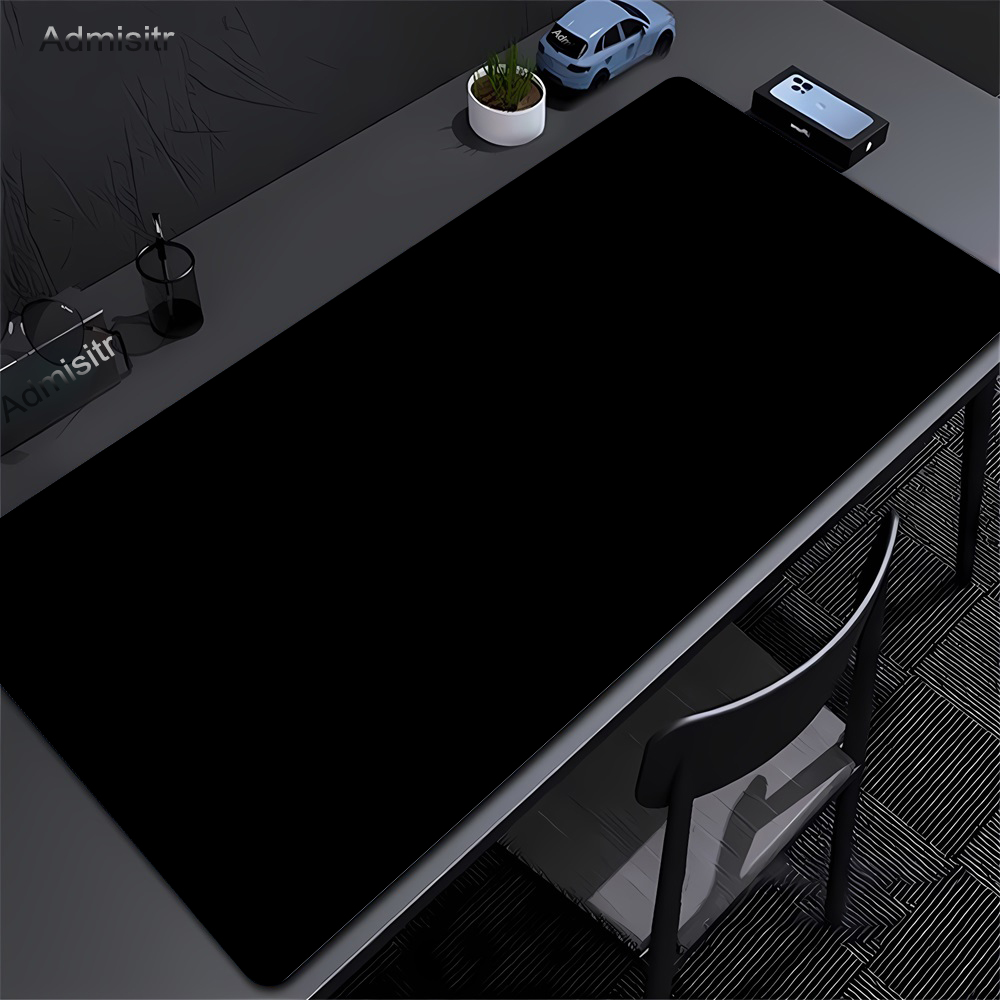 Gaming Home Accessories - Large Black Mouse Pad Solid Color