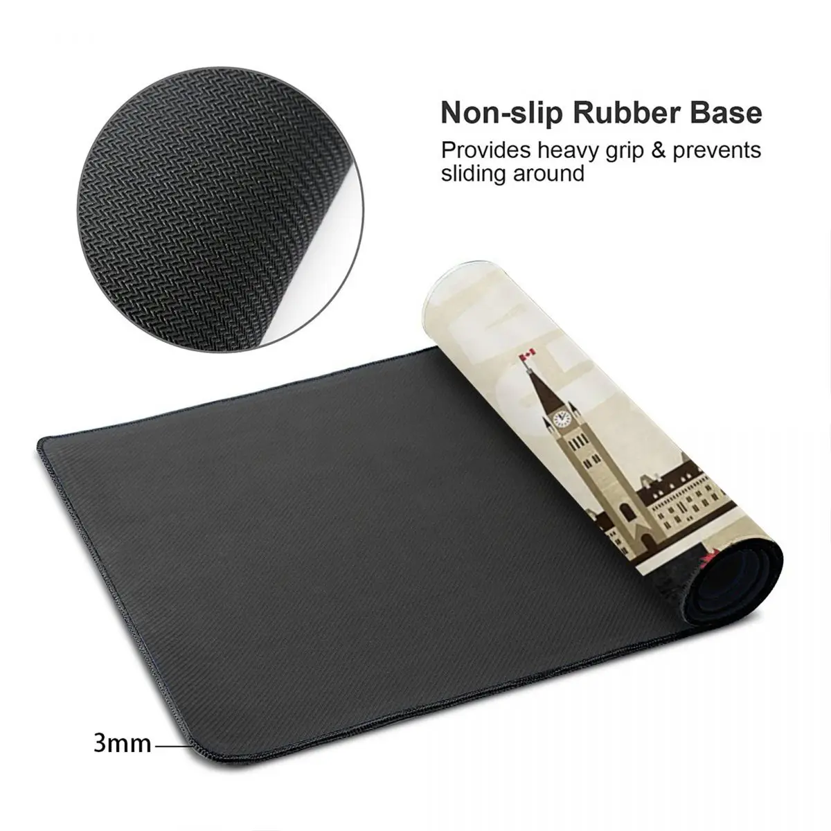 Large Mouse Pad Canada Flag Na - огляд і ціна Gaming Accessories Canada