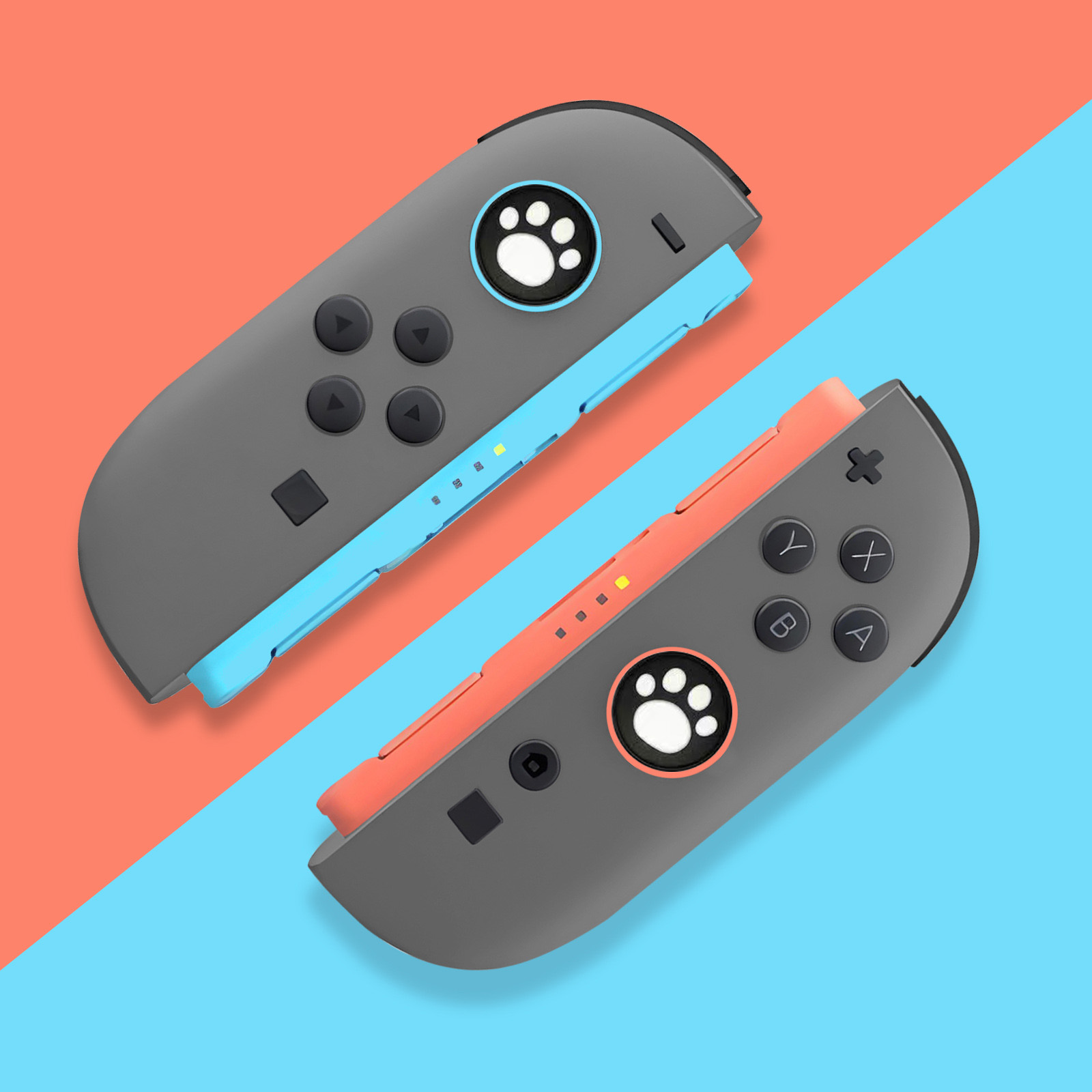 2pcs Cute Cat Silicone Grip Co - огляд і ціна Gaming Kit Accessories Nintendo Switch