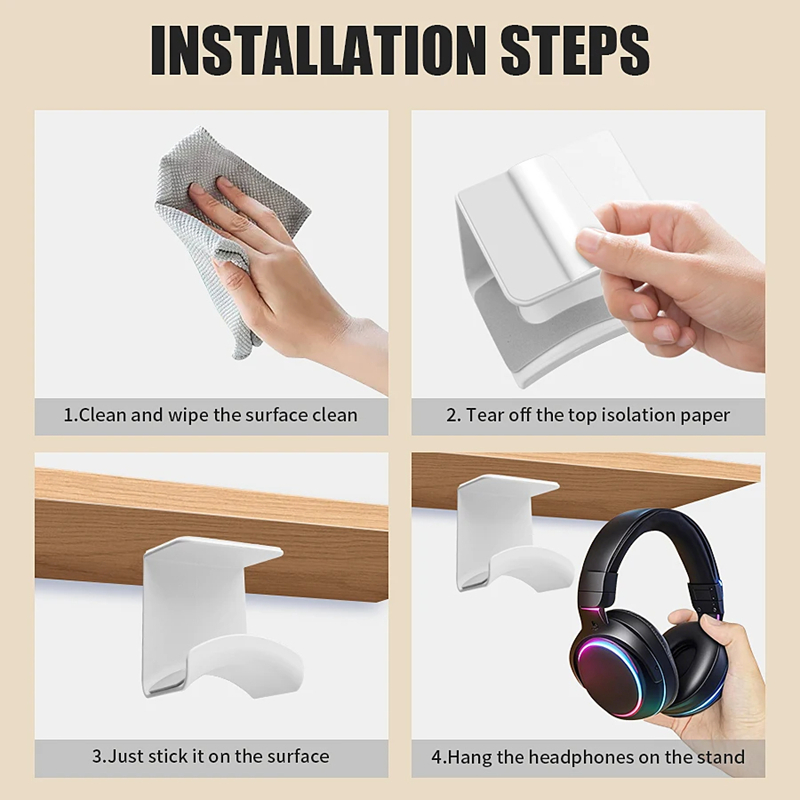 Universal Headphone Stand Adhe - огляд і ціна Gaming Accessories Holder
