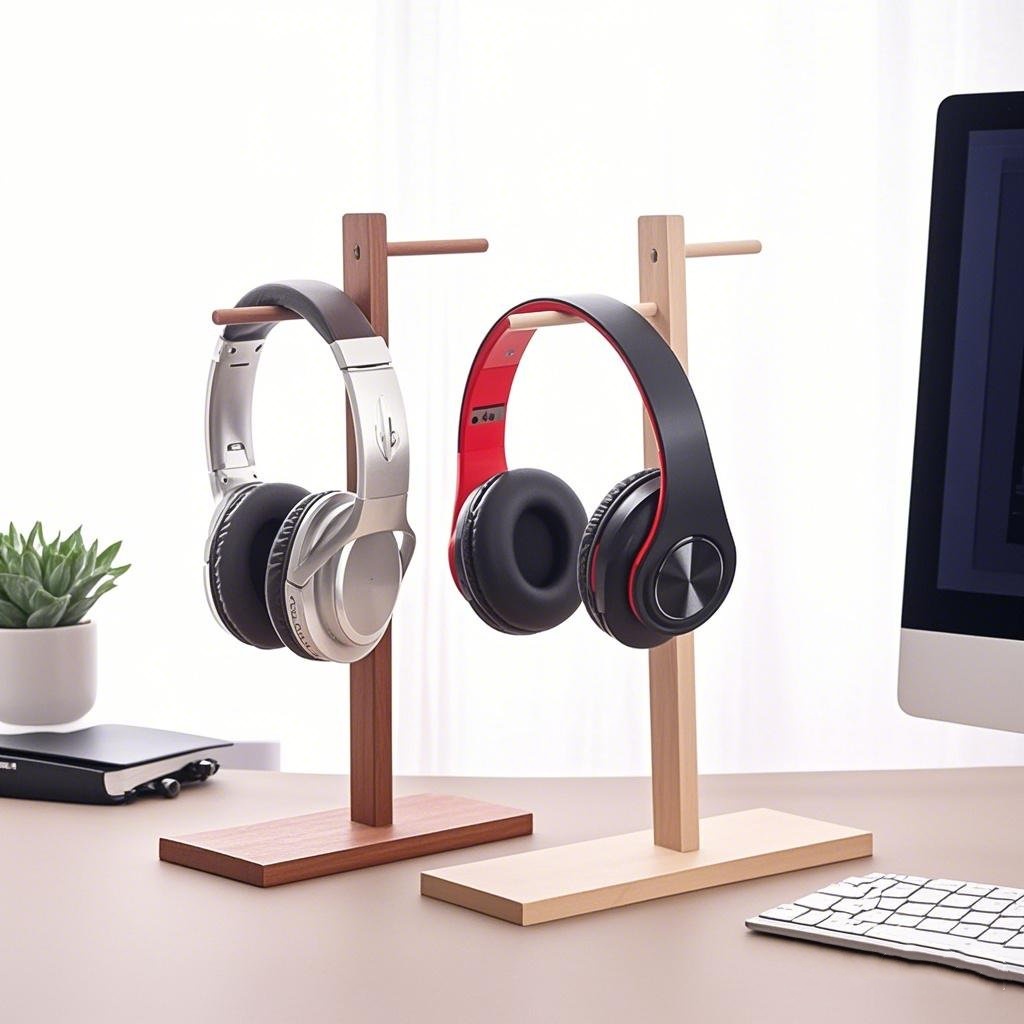 Wood Headphone Stand Earphone  - огляд і ціна Gaming Home Accessories