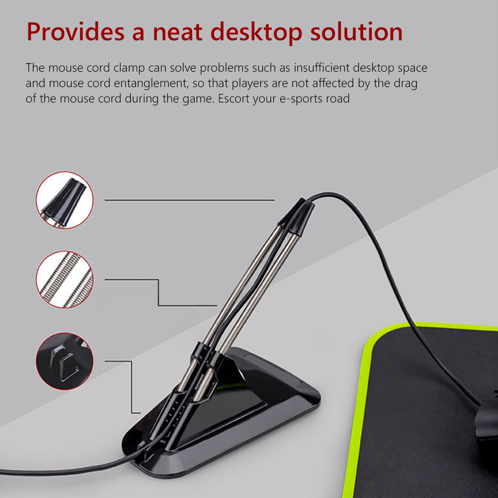 Desktop Computer Mouse Wire Ho - огляд і ціна Gaming Accessories Holder