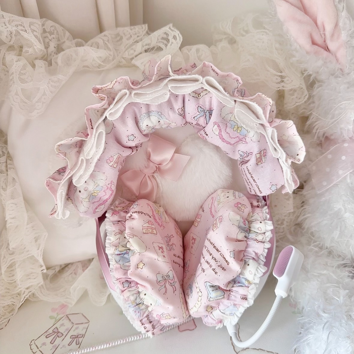 Ruffled Edge Lace Head Mounted - огляд і ціна Gaming Home Accessories