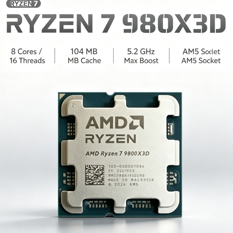 AMD Ryzen 7 9800X3D Desktop As - огляд і ціна Amd Cpu Ryzen 7